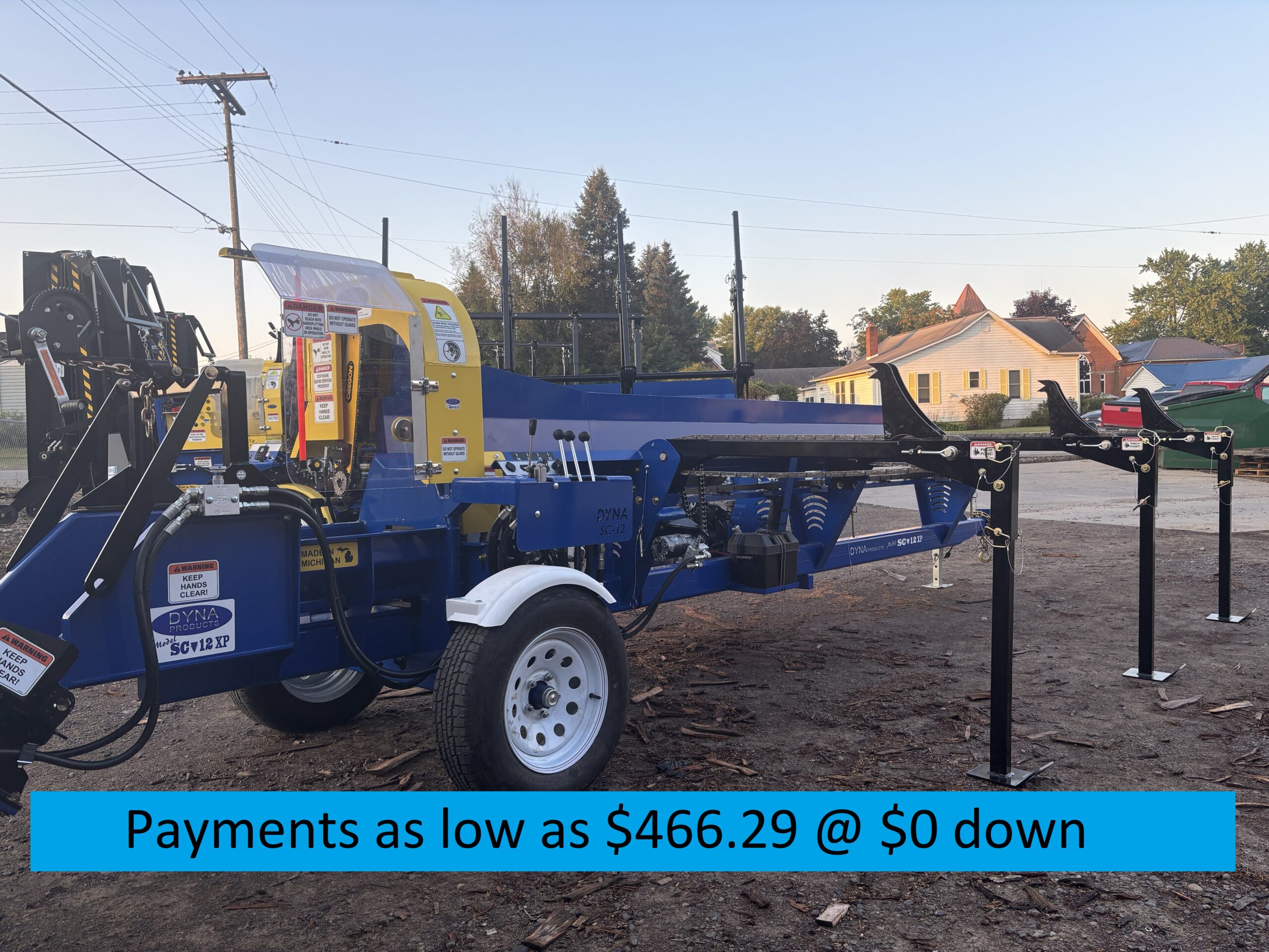 New DYNA 2025 SC-12 Honda GasFirewood Processor