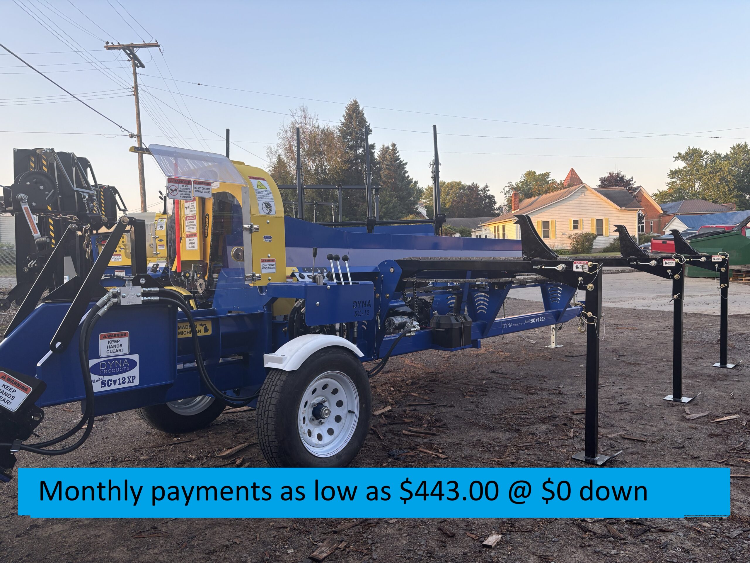 New DYNA 2025 SC-12 Honda GasFirewood Processor