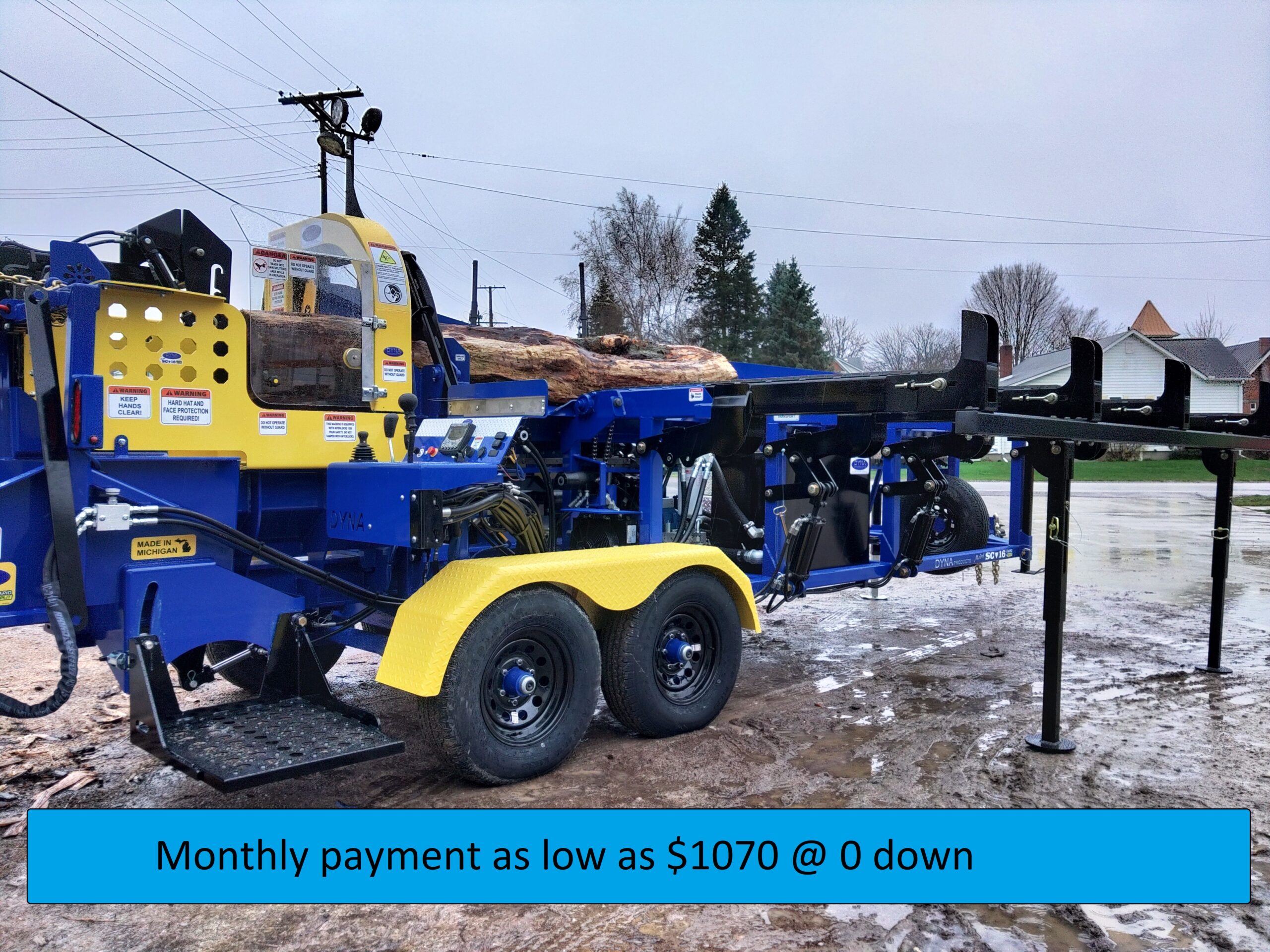 New DYNA 2024 SC-16 Kohler DieselFirewood Processor