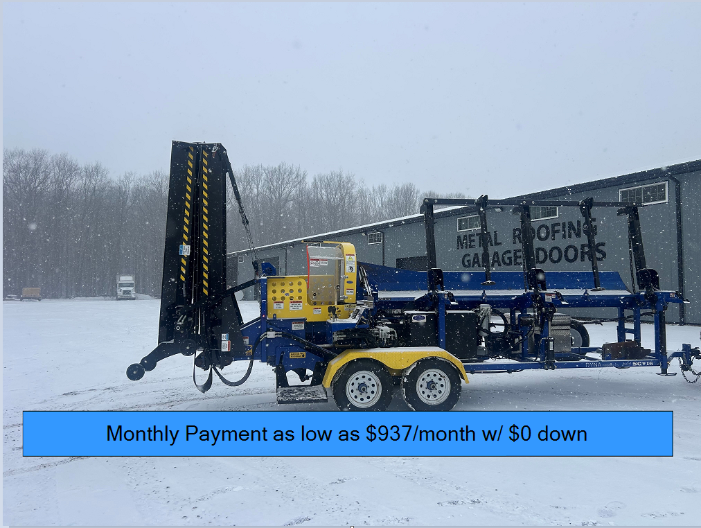 Current Running Rental Unit, Hours will accumulate DYNA 2023 SC-16 Kohler DieselFirewood Processor