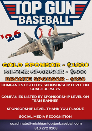 Top Gun Baseball Sponsorship