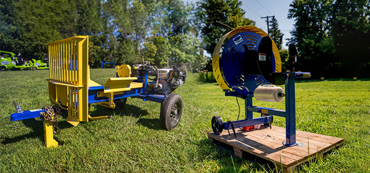 Process Firewood With Ease Utilizing The LS24-18 Log Splitter & Dyna Bundler Combo