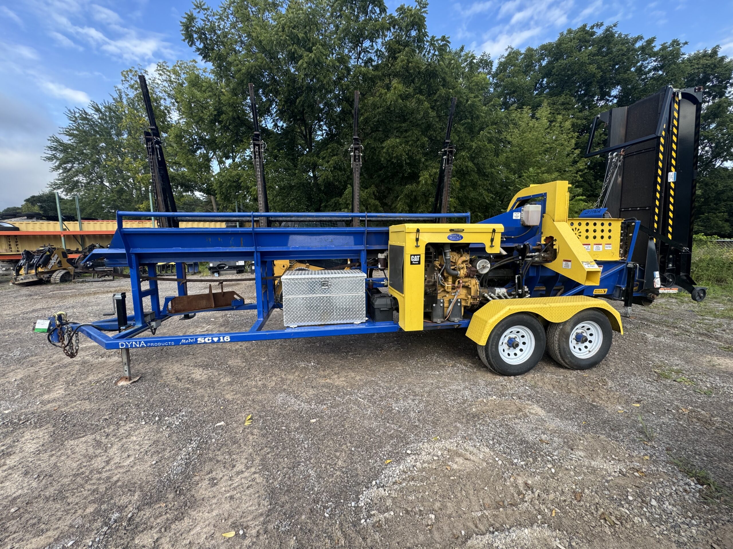 Current Running Rental Unit, Hours will accumulate DYNA 2022 SC-16 CAT DieselFirewood Processor